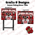 UGA Bulldogs Horror Crew Folding Table
