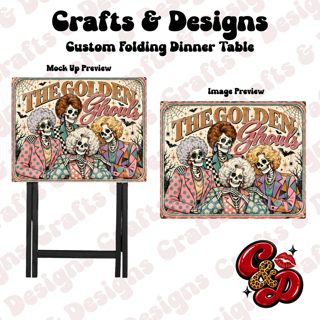 The Golden Ghouls Folding Table