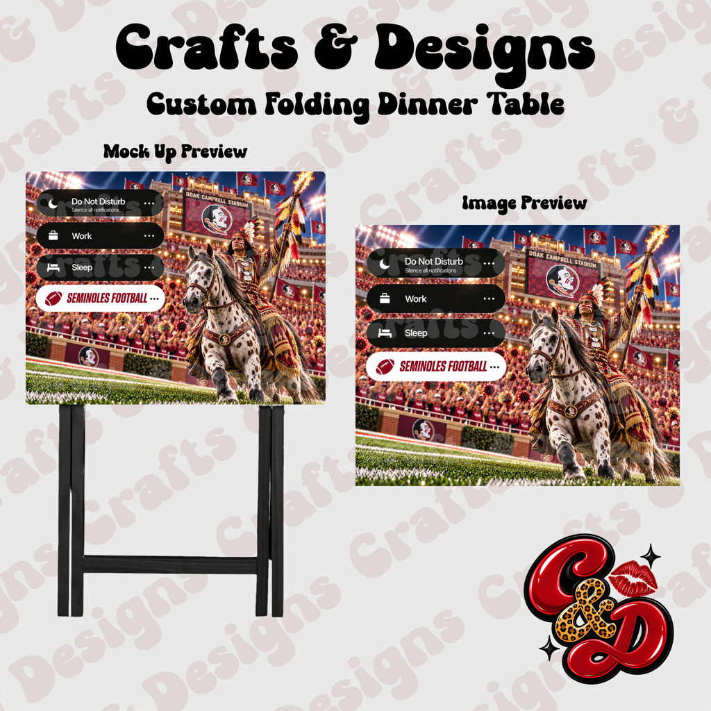 FSU Seminoles DND Folding Table