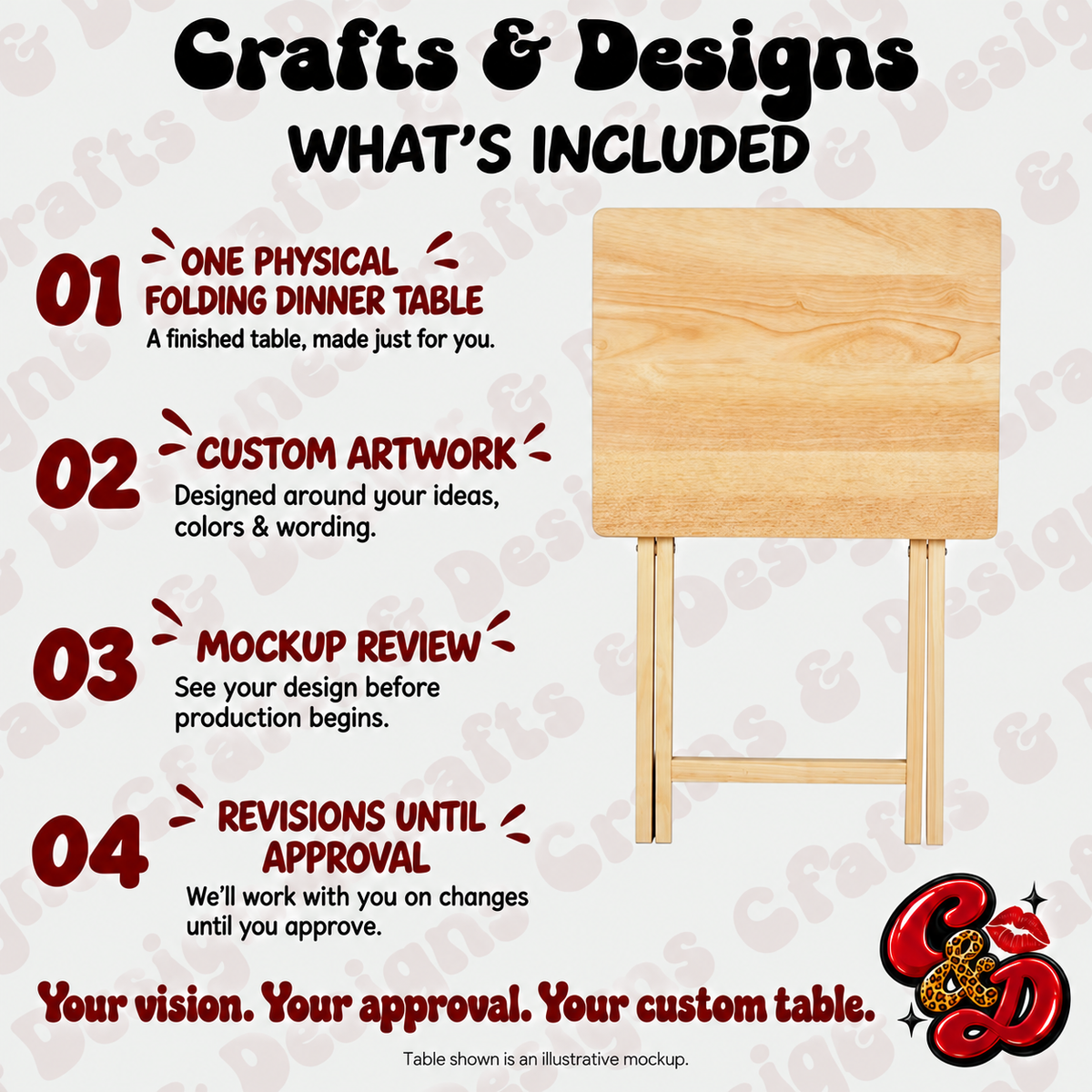 Custom Folding Dinner Table