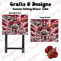 Alabama Roll Tide Wave Folding Table