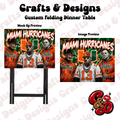 Miami Hurricanes Horror Crew Folding Table