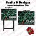 Jets Ice Ball Folding Table