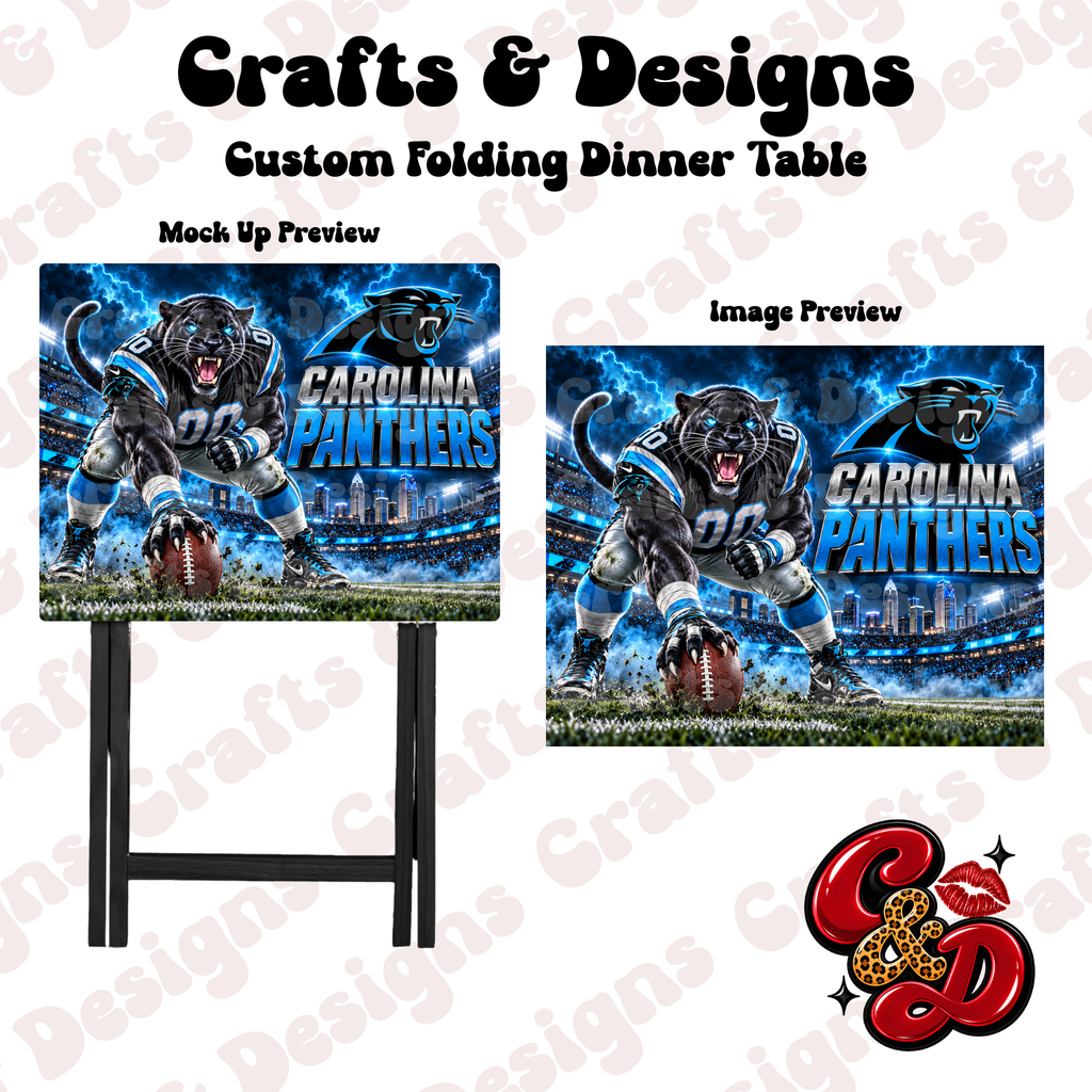 Carolina Panthers Storm Folding Table