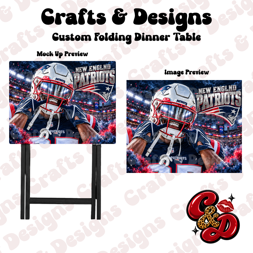 New England Patriots Fandom Folding Table