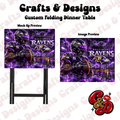 Baltimore Ravens Neon Ball Folding Table