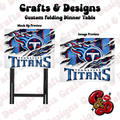 Tennessee Titans Torn Folding Table