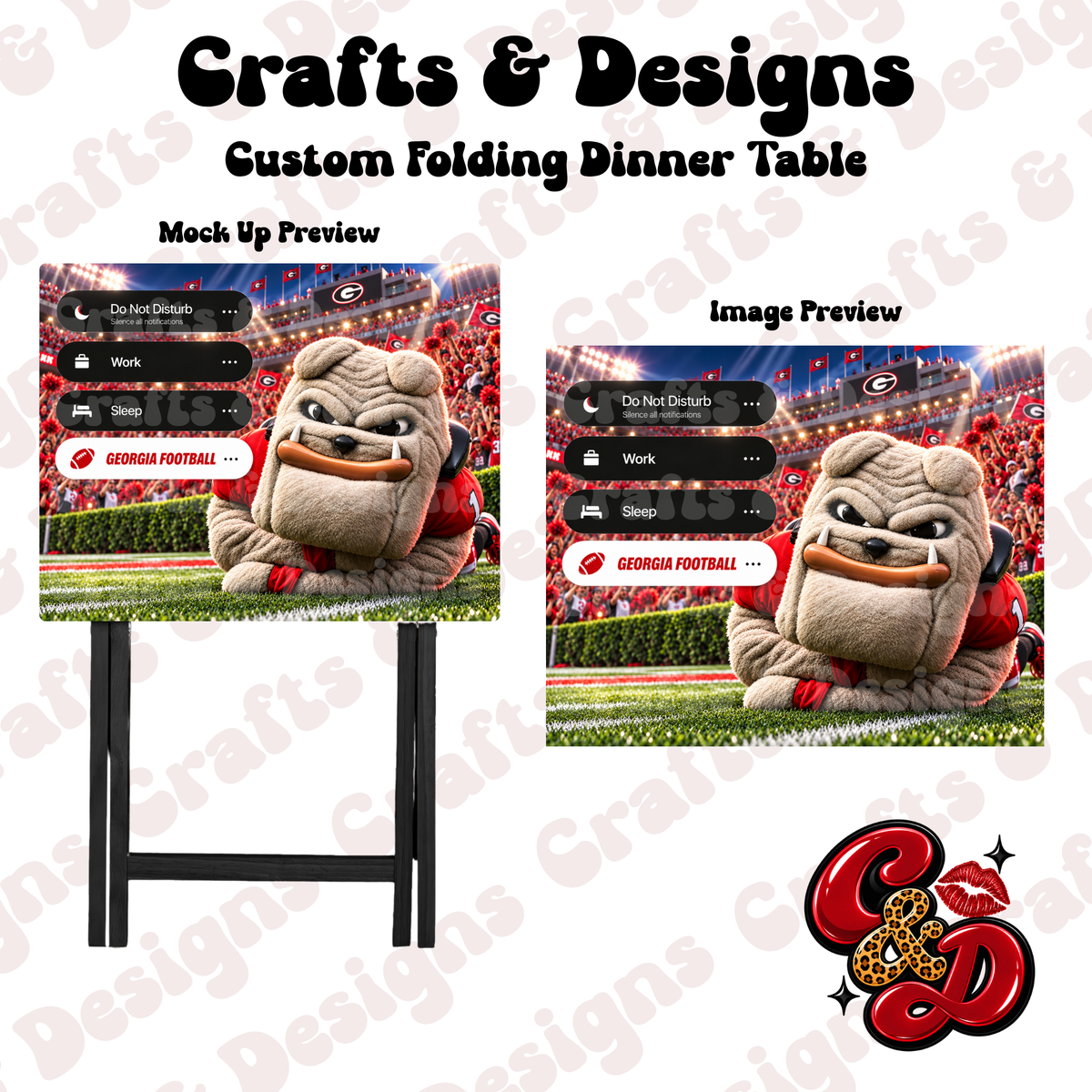 UGA DND Folding Table