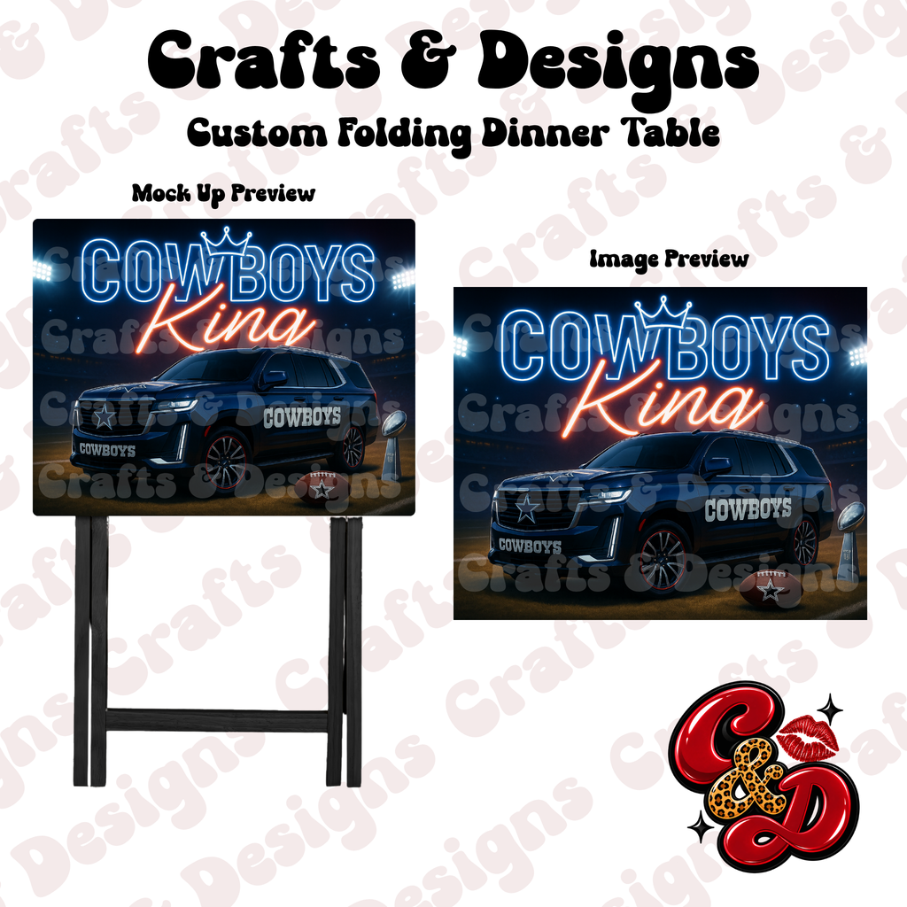 Dallas Cowboys King Folding Table