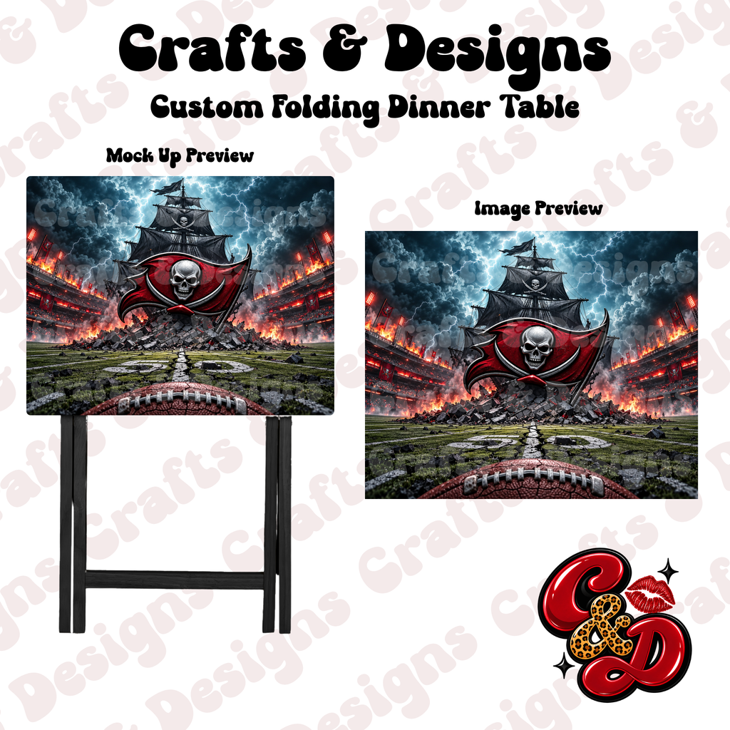 Tampa Bay Buccaneers The Ship Folding Table (Copy)