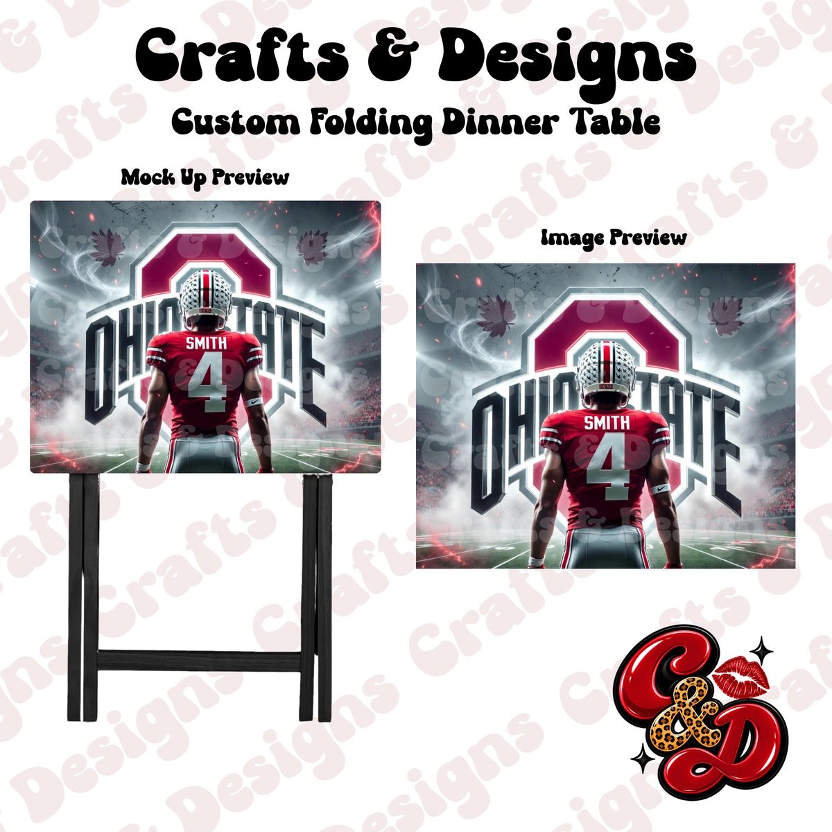 Ohio State Smith #4 Folding Table