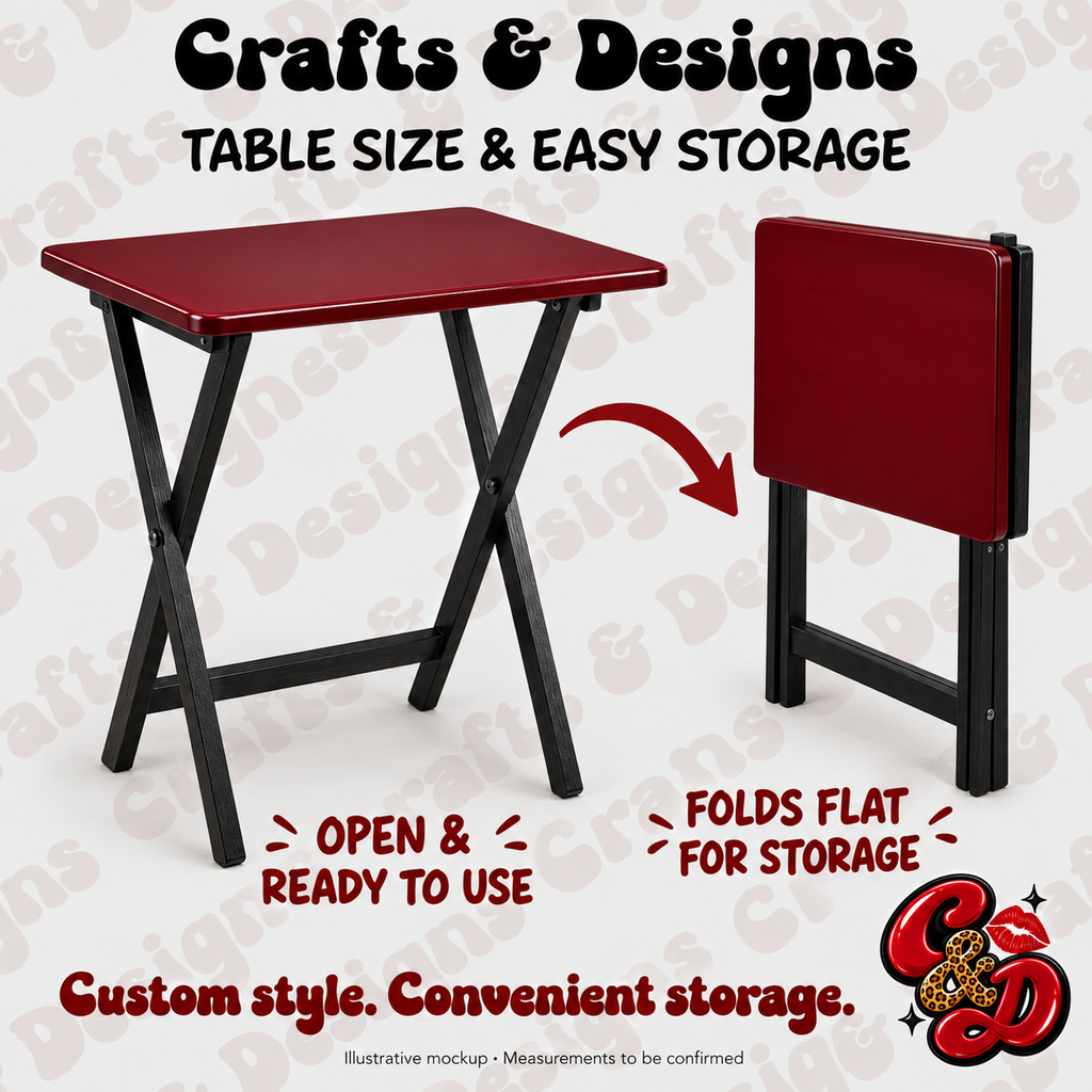 Baltimore Ravens Focus Folding Table – Crafts & Designs